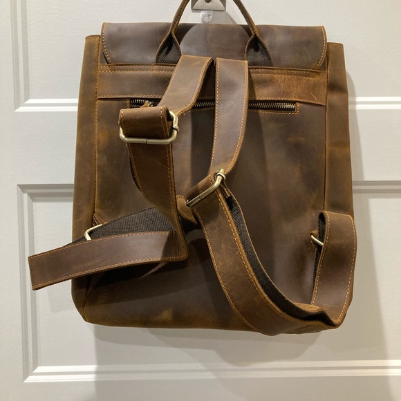 Leather laptop backpack “Eiken” - Picture 2 of 9